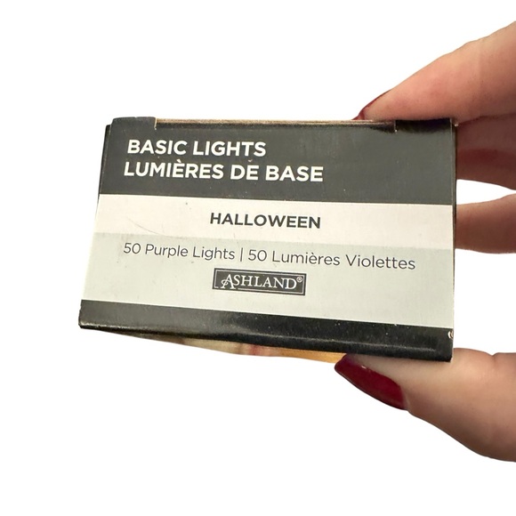 Ashland Purple Halloween Lights 50 Count Indoor Outdoor String Light Set BNIB - Picture 3 of 10